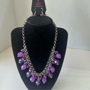 Paparazzi Purple Teardrop Necklace